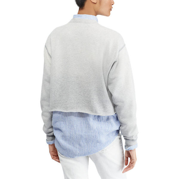 Andover Heather Polo Cropped Fleece Sweatshirt Polo Ralph Lauren 6