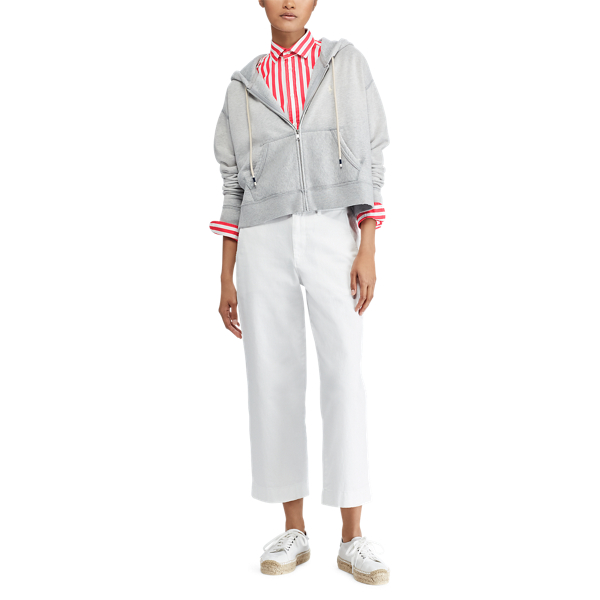 Sweat zipp&eacute; raccourci en molleton Polo Ralph Lauren en Chin&eacute; Andover 3