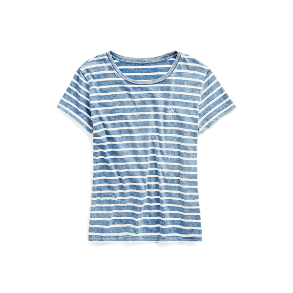 Med Indigo/Nevis Striped Crewneck T-Shirt Polo Ralph Lauren 2