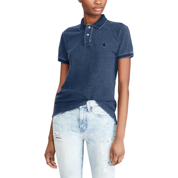 Polo &agrave; drapeau coupe classique Polo Ralph Lauren en Indigo fonc&eacute; 4