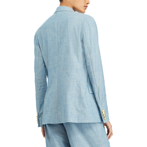 Blue Chambray Blazer Polo Ralph Lauren 5