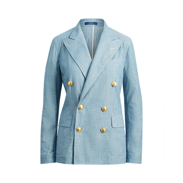 Blue Chambray Blazer Polo Ralph Lauren 2