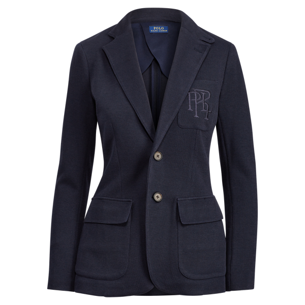 Knit Cotton-Blend Blazer Polo Ralph Lauren em 1