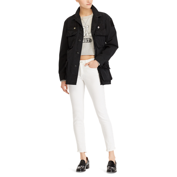 Black Patchwork Military Jacket Polo Ralph Lauren 4