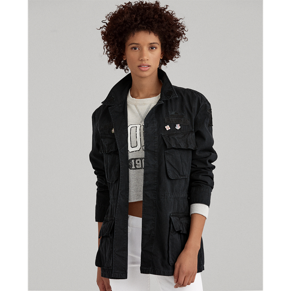 Patchwork Military Jacket for Women Ralph Lauren IL