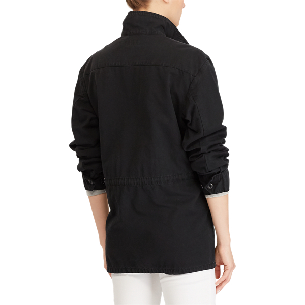 Black Patchwork Military Jacket Polo Ralph Lauren 6