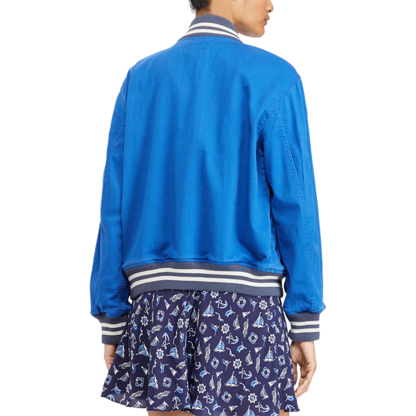 Blue Saturn Chino Bomber Jacket Polo Ralph Lauren 4