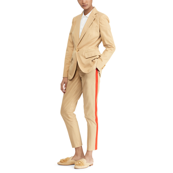 Coastal Beige Side-Stripe Stretch Twill Pant Polo Ralph Lauren 4