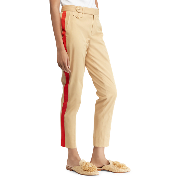 Coastal Beige Side-Stripe Stretch Twill Pant Polo Ralph Lauren 5