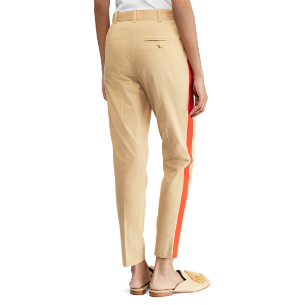 Coastal Beige Side-Stripe Stretch Twill Pant Polo Ralph Lauren 6