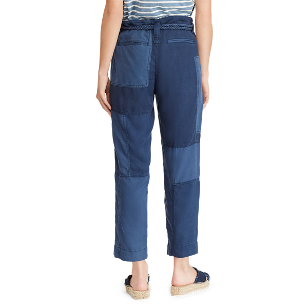 Patchwork Straight-Leg Pant Polo Ralph Lauren in Indigo Multi 6