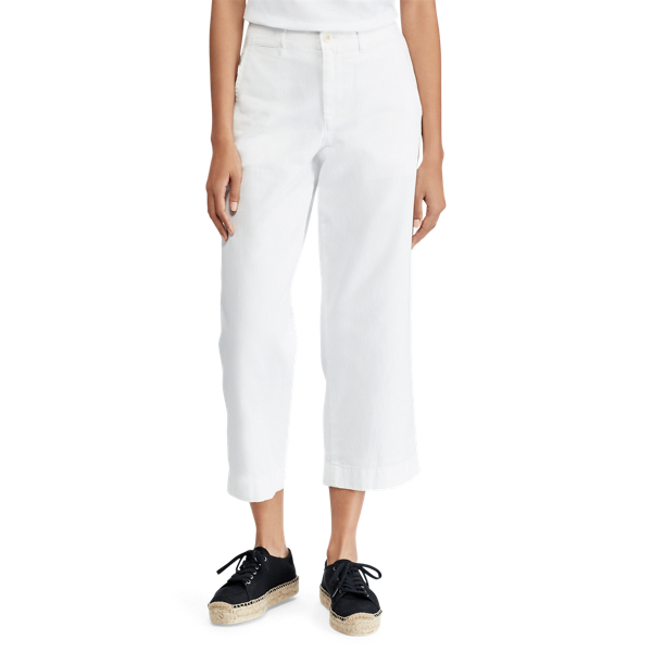 Pantaloni corti a gamba larga Polo Ralph Lauren in Bianco 5