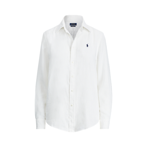 Relaxed Fit Linen Shirt Polo Ralph Lauren em White 2