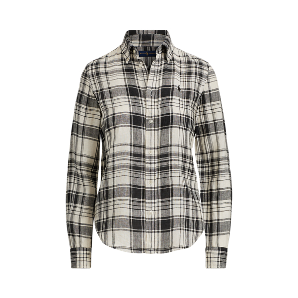 Boy Fit Linen Plaid Shirt Polo Ralph Lauren 1