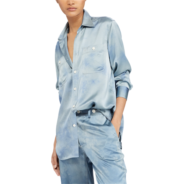 Batikhemd aus Seidensatin Polo Ralph Lauren in Kn&uuml;pfbatik &ndash;&nbsp;Harbour Island 4