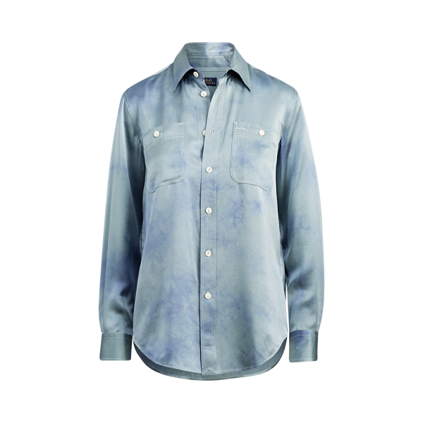 Batikhemd aus Seidensatin Polo Ralph Lauren in Kn&uuml;pfbatik &ndash;&nbsp;Harbour Island 2