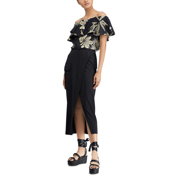Floral Off-the-Shoulder Top Polo Ralph Lauren em Hawaiian Floral 4
