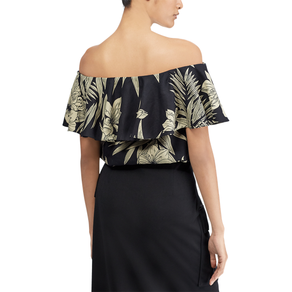 Floral Off-the-Shoulder Top Polo Ralph Lauren em Hawaiian Floral 6