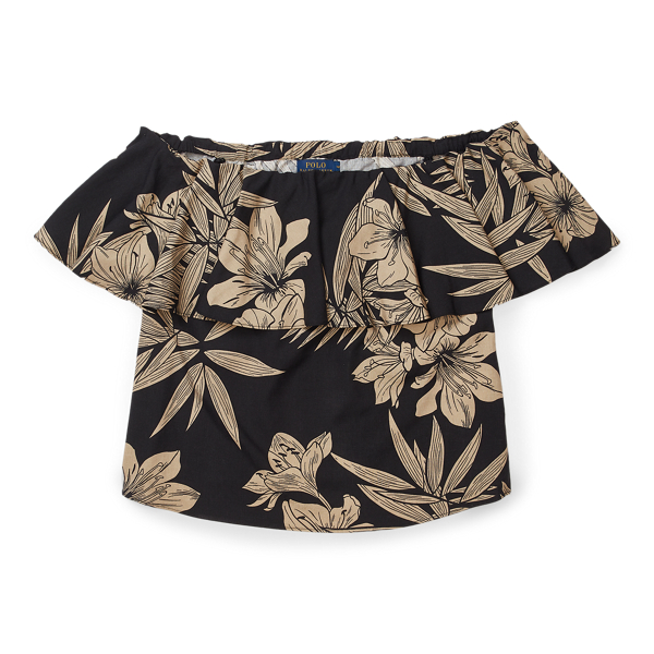 Floral Off-the-Shoulder Top Polo Ralph Lauren em Hawaiian Floral 2