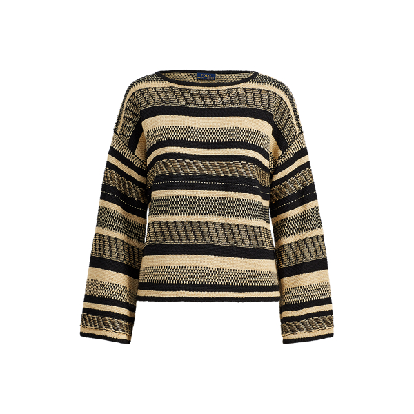 Linen Bell-Sleeve Sweater