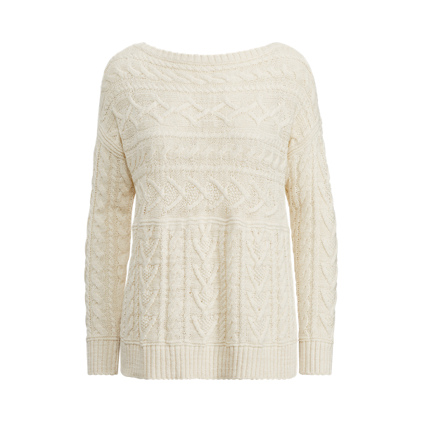 Zopfmusterpullover mit Baumwolle Polo Ralph Lauren in 1