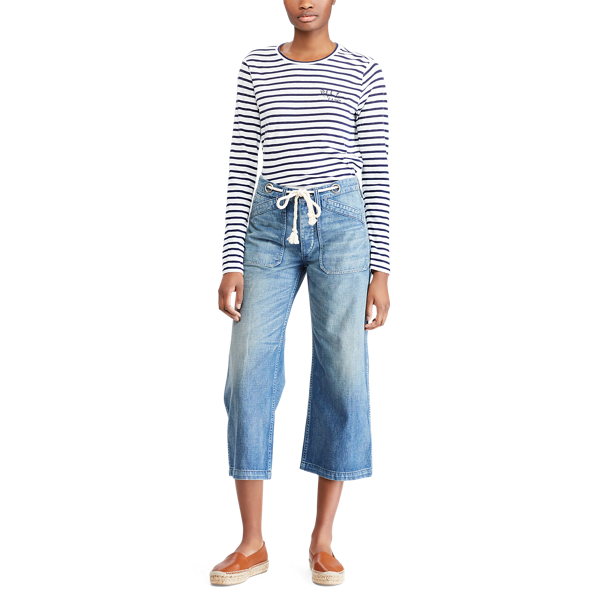 Gestreiftes Langarm-T-Shirt Polo Ralph Lauren in Cruise Navy/Nevis 4