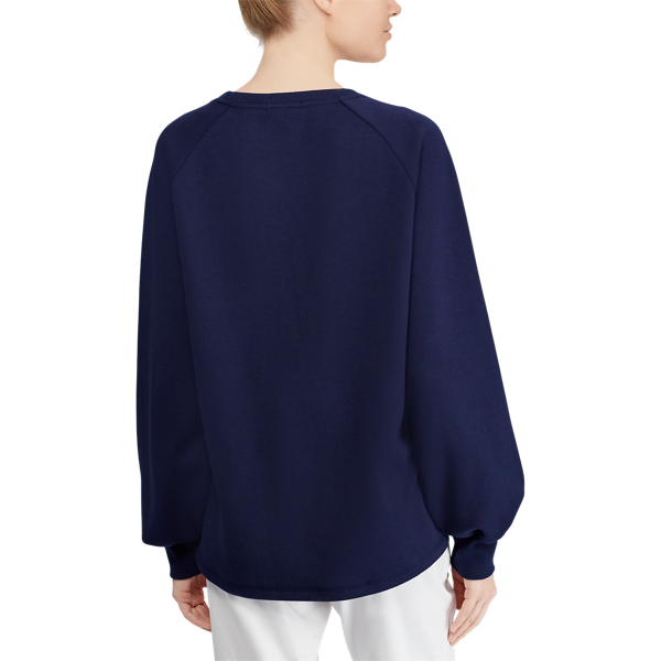 Refined Navy Lace-Up Pullover Sweatshirt Polo Ralph Lauren 6