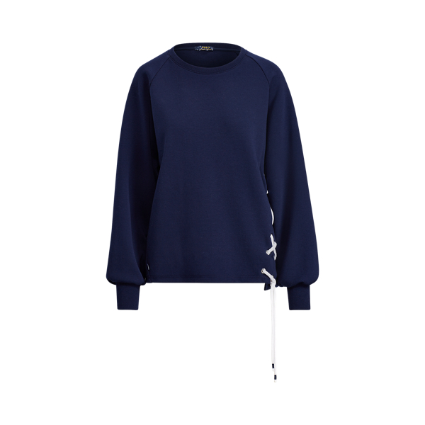 Refined Navy Lace-Up Pullover Sweatshirt Polo Ralph Lauren 2