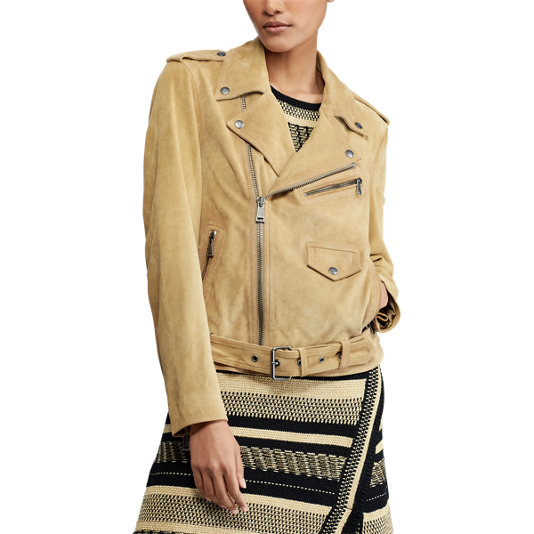 Bikerjacke aus Wildleder Polo Ralph Lauren in Madison-Sandbraun 5