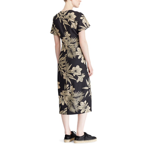 Hawaiian Floral Floral Linen-Blend Dress Polo Ralph Lauren 4