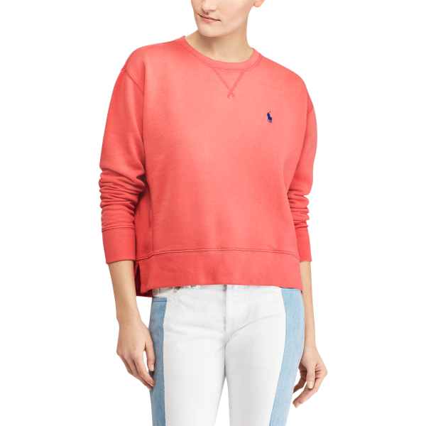Sun Red Lightweight Fleece Sweatshirt Polo Ralph Lauren 4