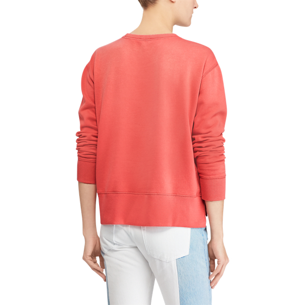 Sun Red Lightweight Fleece Sweatshirt Polo Ralph Lauren 5