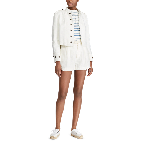 White Cotton Officer's Jacket Polo Ralph Lauren 4