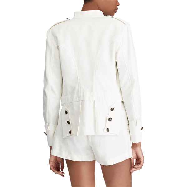 White Cotton Officer's Jacket Polo Ralph Lauren 6