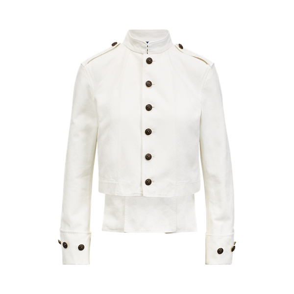 White Cotton Officer's Jacket Polo Ralph Lauren 2