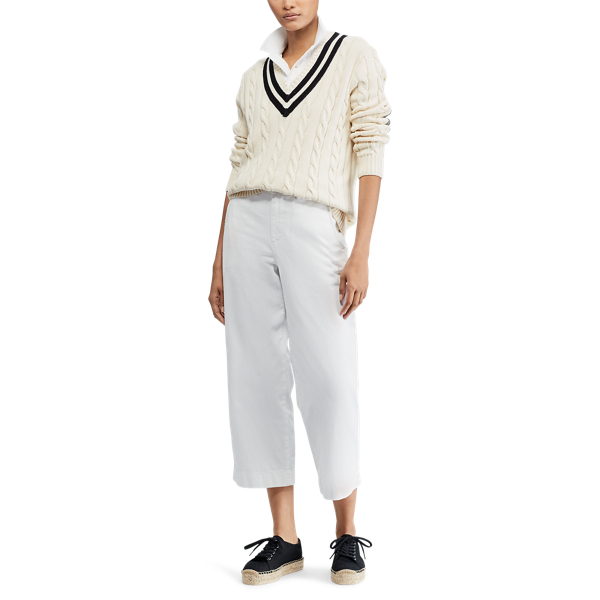 Pull de cricket en coton Polo Ralph Lauren en Cr&egrave;me et noir 3