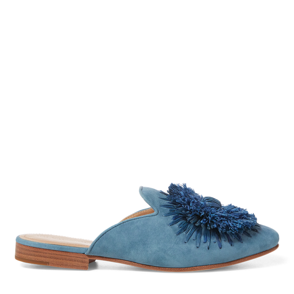 Callie Flower Suede Mule Polo Ralph Lauren 1