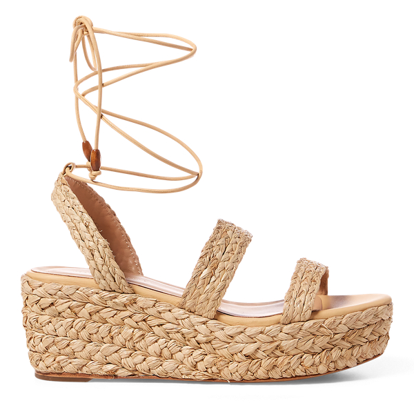Mallorie Raffia Sandal Polo Ralph Lauren 1