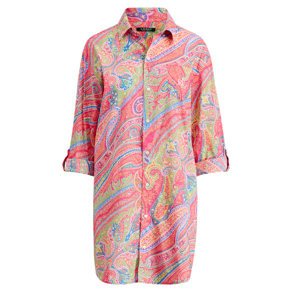 Cotton-Blend Sleep Shirt Lauren 1