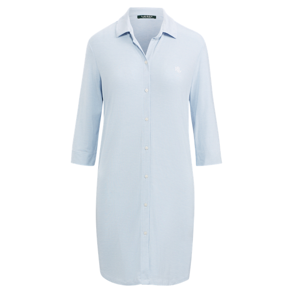 Striped Modal Sleep Shirt Lauren 1