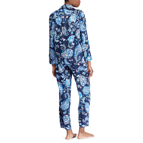 Sateen Sleep Set Lauren em Navy Multi Paisley 3