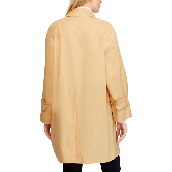 Cappotto balmacaan Ashton in cotone Ralph Lauren Collection in Marrone chiaro 5