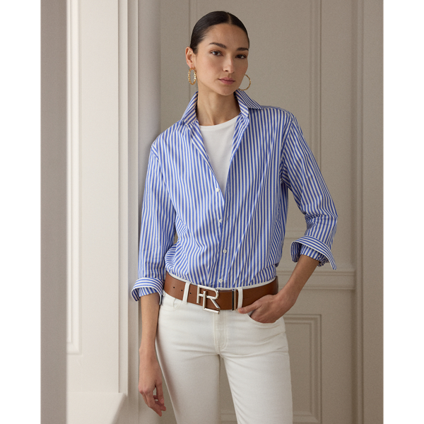 Adrien Relaxed Fit Striped Cotton Shirt