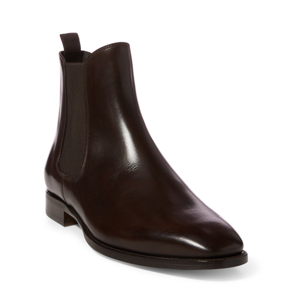 Dark Brown Barnham Calfskin Chelsea Boot Purple Label 3