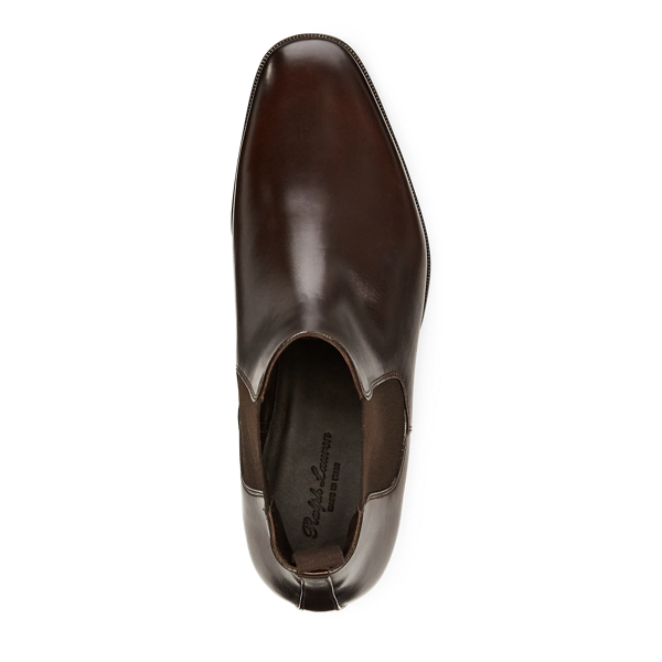 Dark Brown Barnham Calfskin Chelsea Boot Purple Label 4