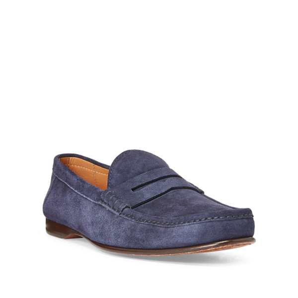 Navy Chalmers Suede Penny Loafer Purple Label 2