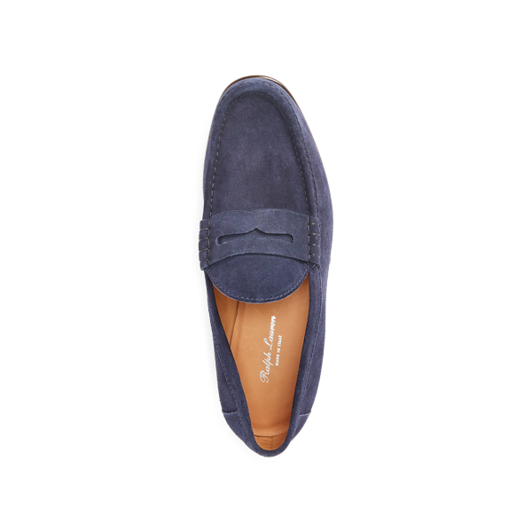 Navy Chalmers Suede Penny Loafer Purple Label 4
