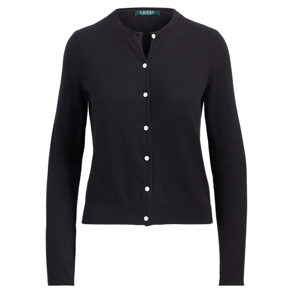Polo Black Cotton-Blend Cardigan Lauren 1