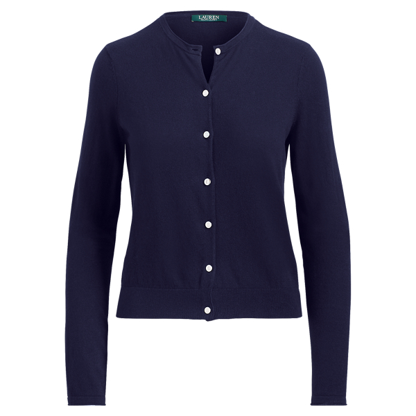 Cotton-Blend Cardigan Lauren em 1