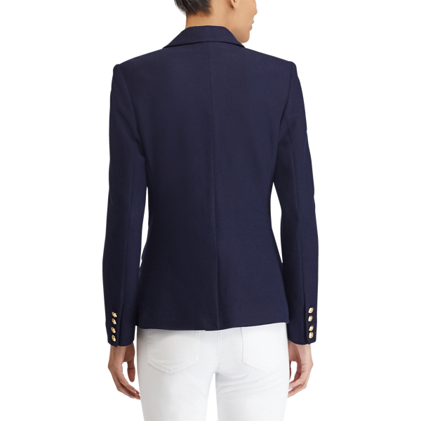 Navy Crest Cotton Piqu&eacute; Blazer Lauren 5